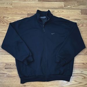Nike Men’s Black Zip-Up Sweatshirt - size large